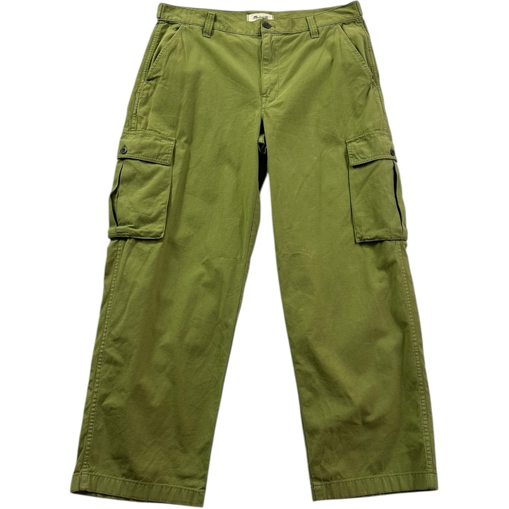 Madewell Garment-Dyed Low-Slung Straight Cargo Pants Size 31 NEW NWT